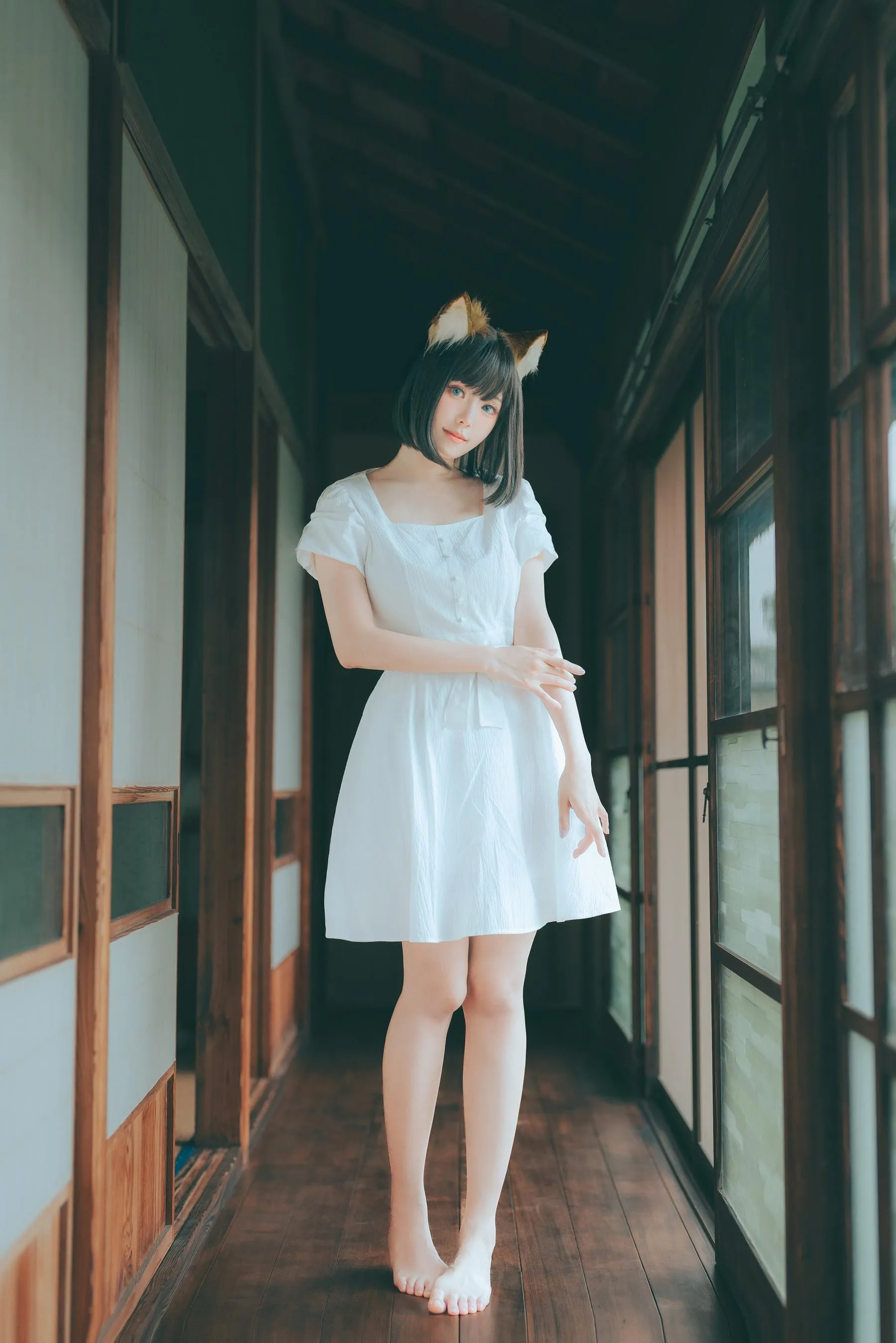 ElyEE子 – NO.114 2023.July B-Dongitsune ~White dress 白洋裝狐少女 [60P]插图9